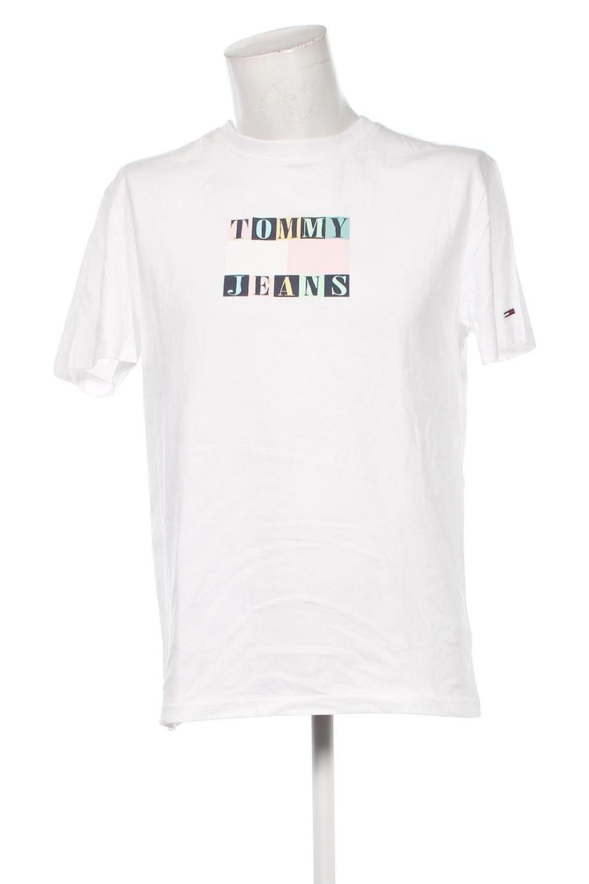 Ανδρικό t-shirt Tommy Jeans, Μέγεθος M, Χρώμα Λευκό, Τιμή 50,99 €