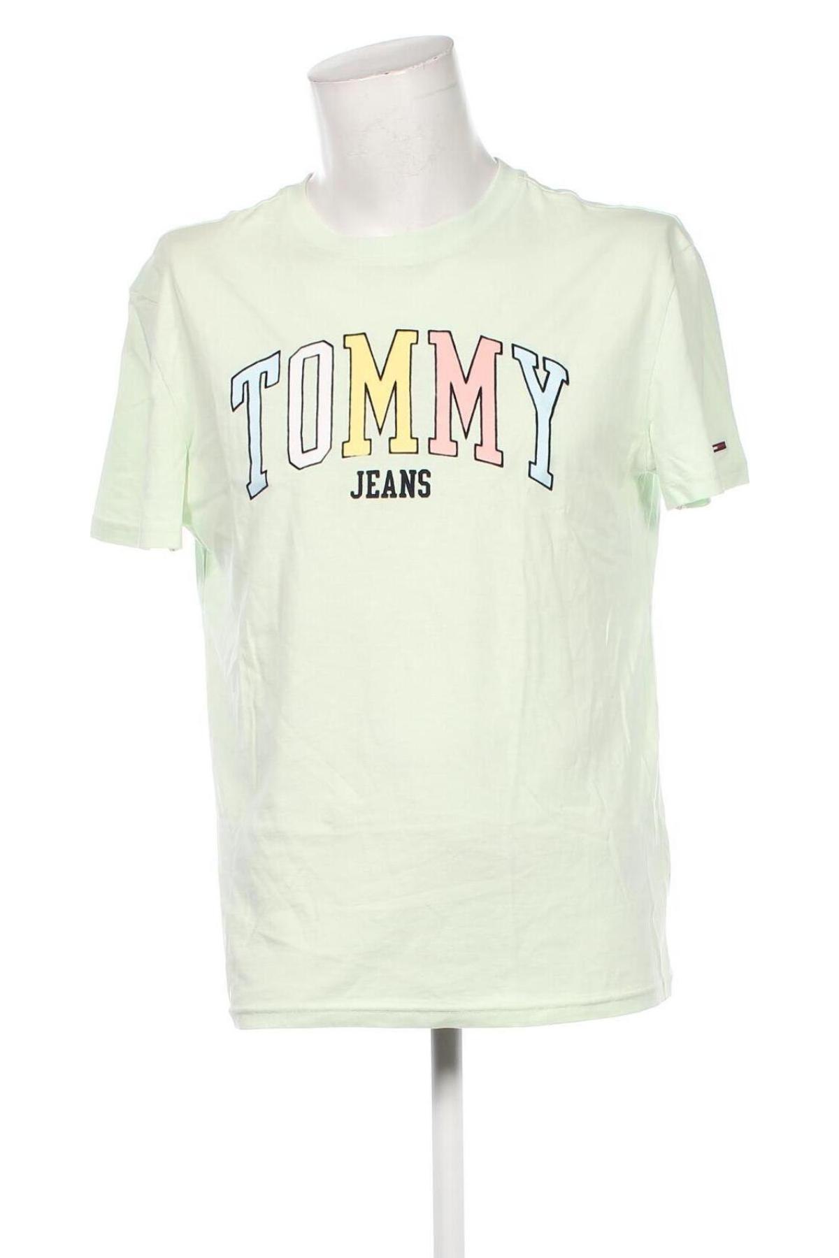 Pánské tričko  Tommy Jeans, Velikost M, Barva Zelená, Cena  1 309,00 Kč