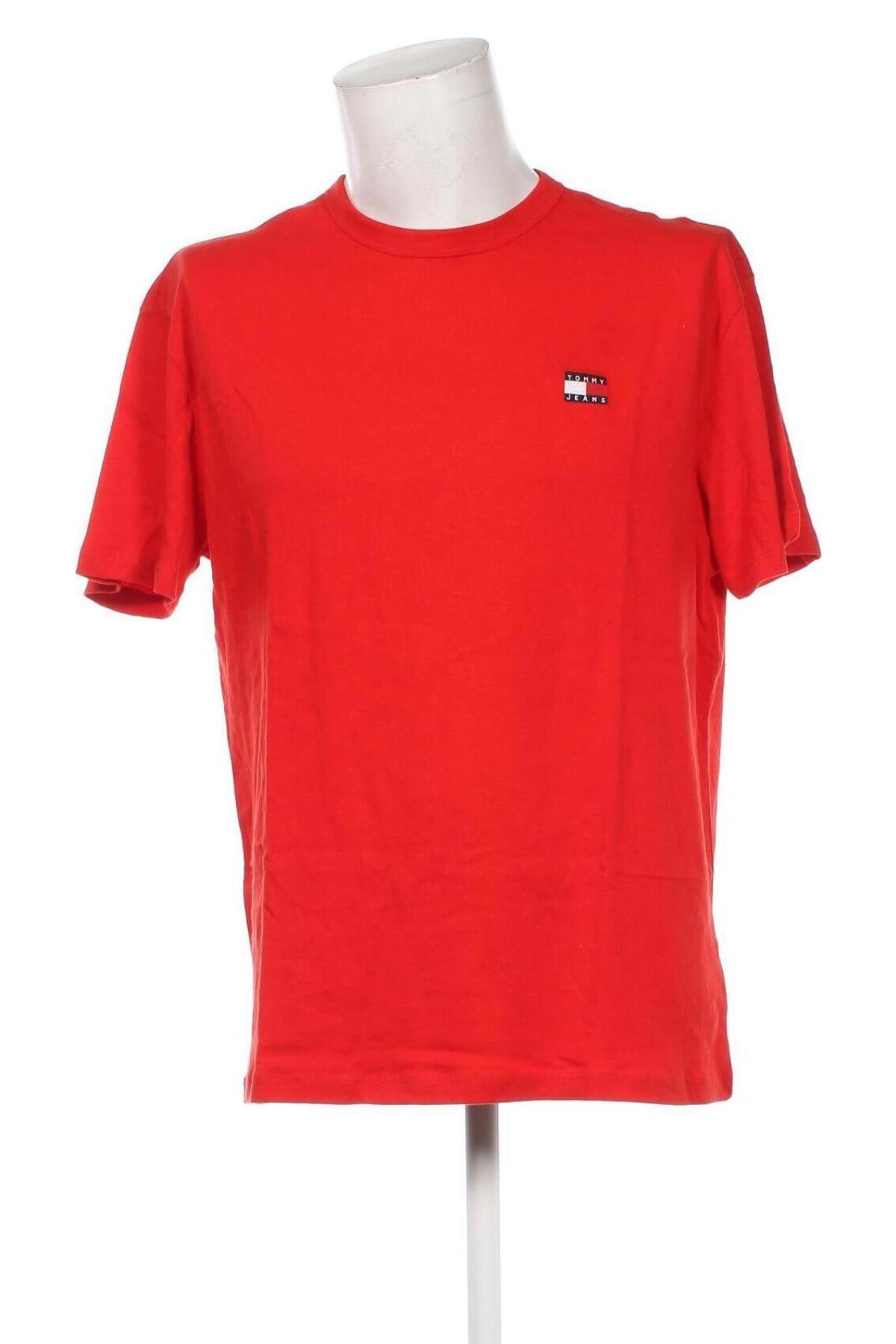 Ανδρικό t-shirt Tommy Jeans, Μέγεθος L, Χρώμα Κόκκινο, Τιμή 28,49 €