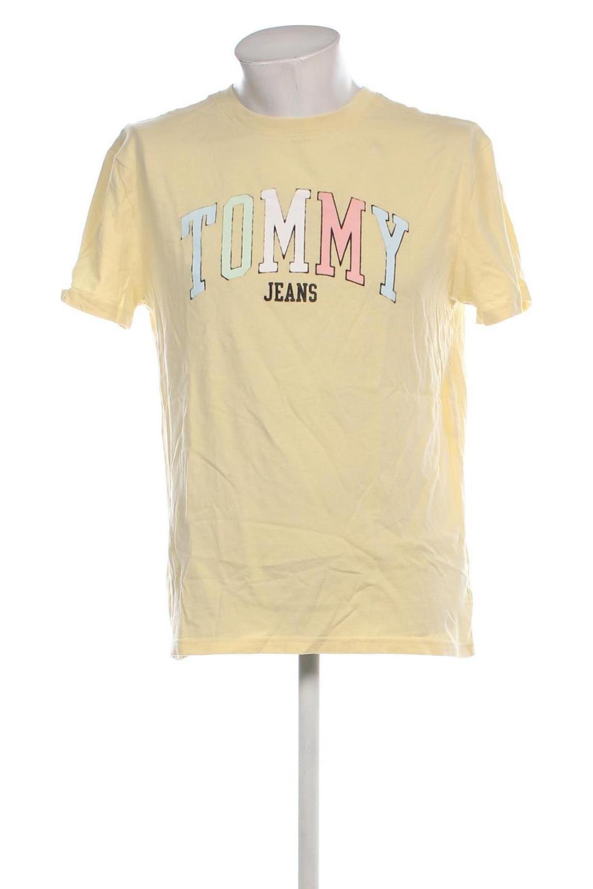 Ανδρικό t-shirt Tommy Jeans, Μέγεθος L, Χρώμα Κίτρινο, Τιμή 21,49 €