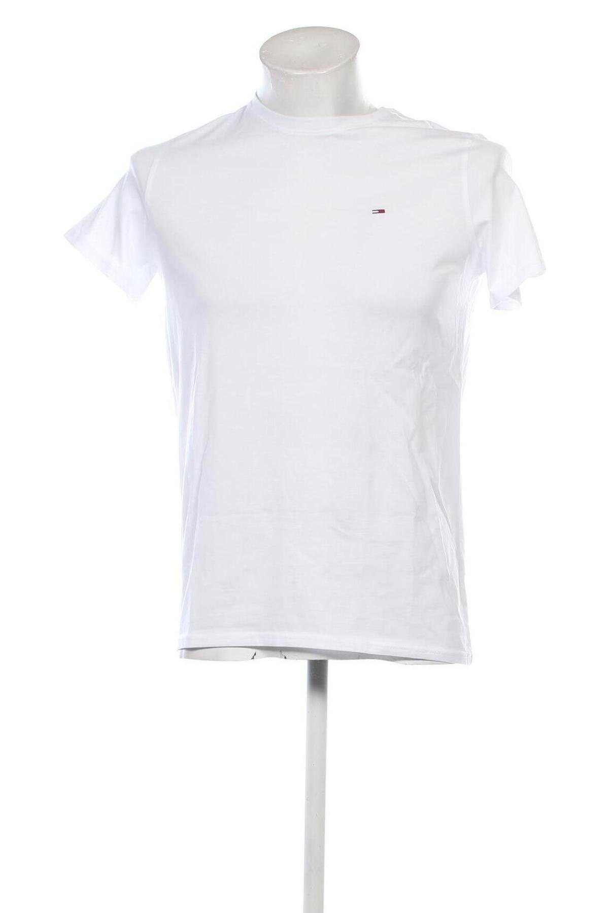 Herren T-Shirt Tommy Jeans, Größe S, Farbe Weiß, Preis 57,49 €