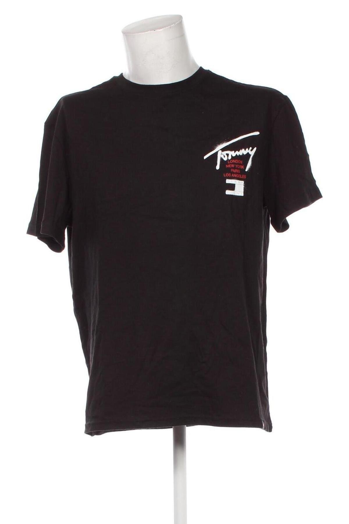 Herren T-Shirt Tommy Jeans, Größe L, Farbe Schwarz, Preis € 47,99