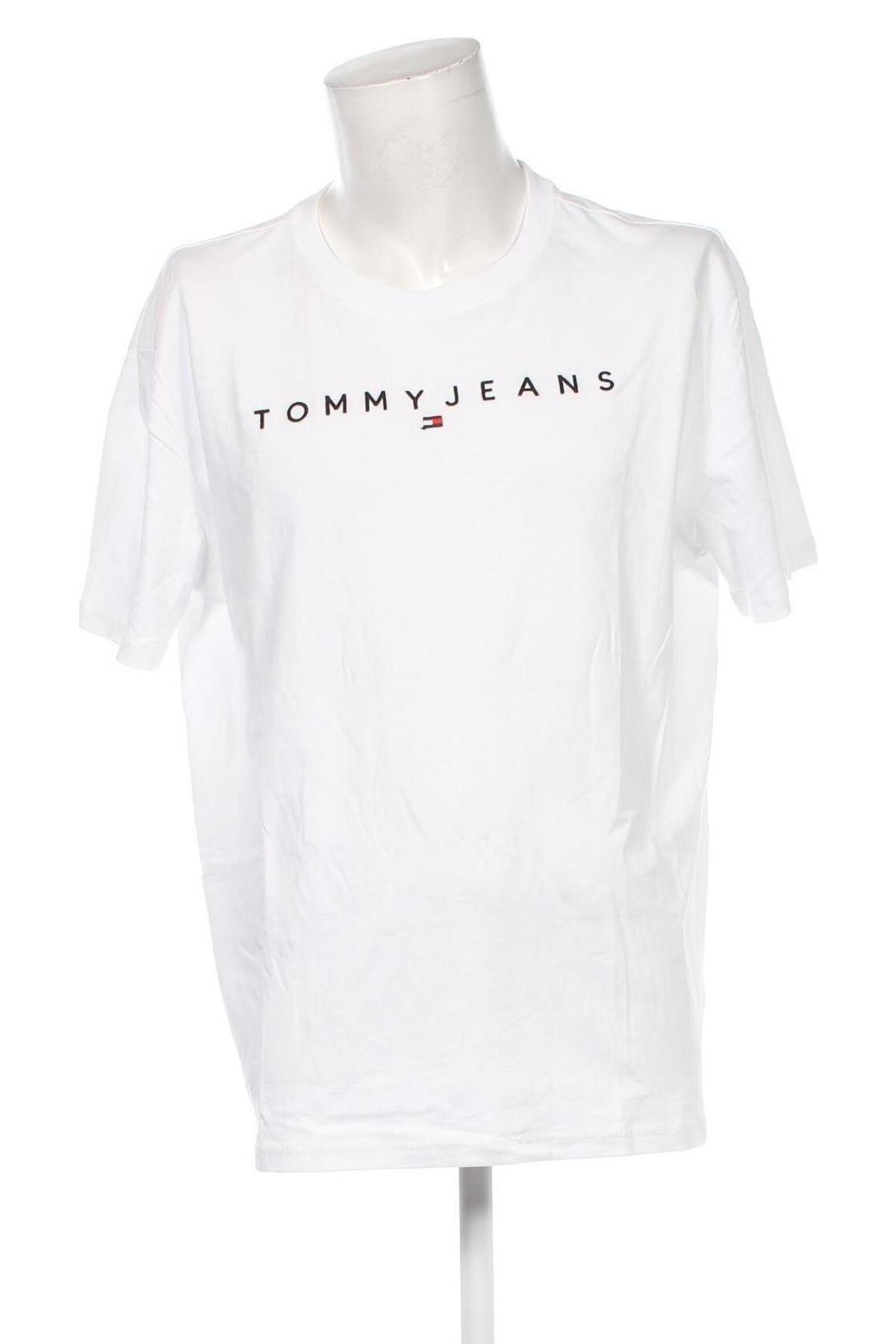 Pánske tričko  Tommy Jeans, Veľkosť XL, Farba Biela, Cena  28,45 €