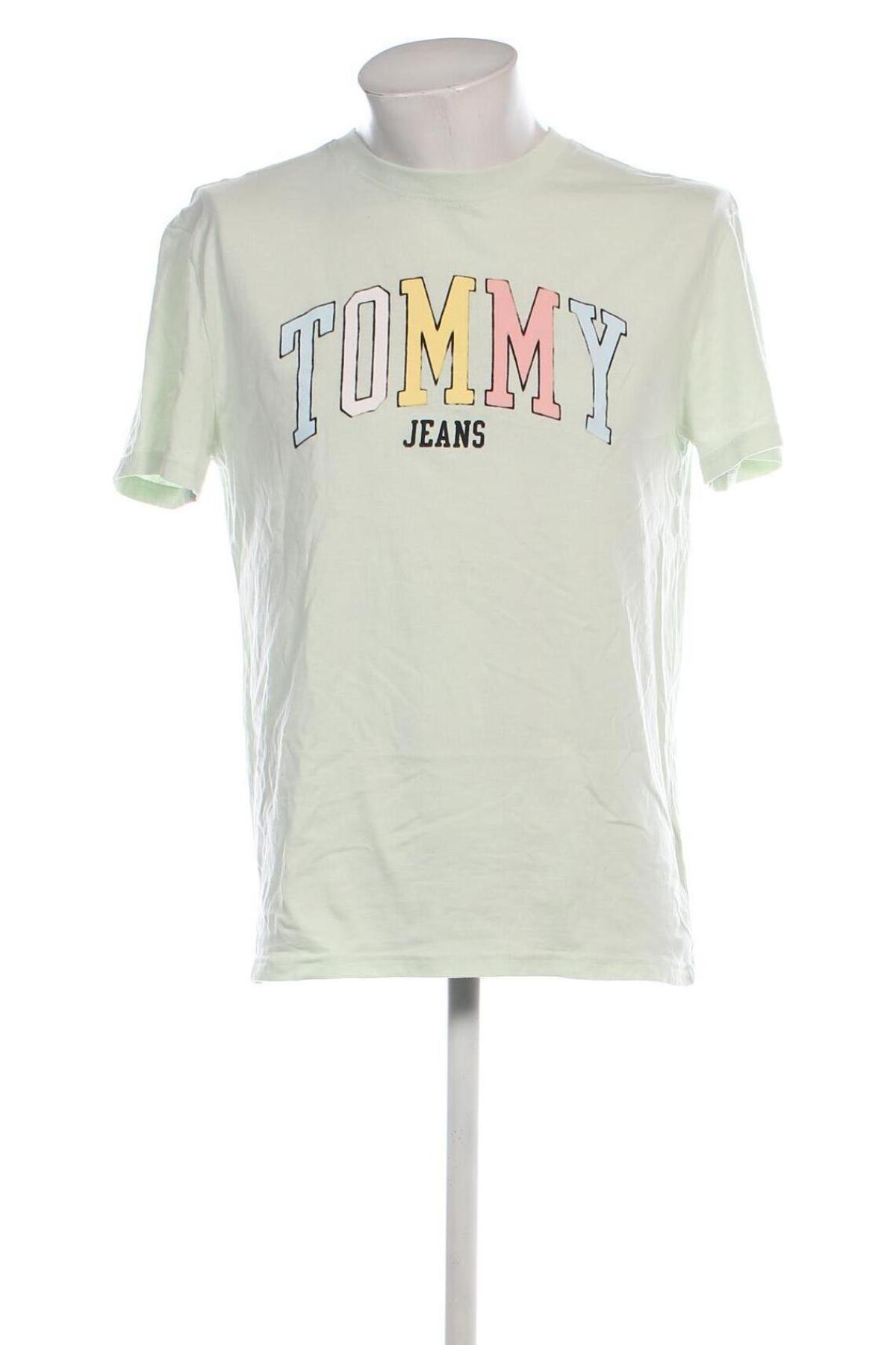 Ανδρικό t-shirt Tommy Jeans, Μέγεθος M, Χρώμα Πράσινο, Τιμή 50,99 €