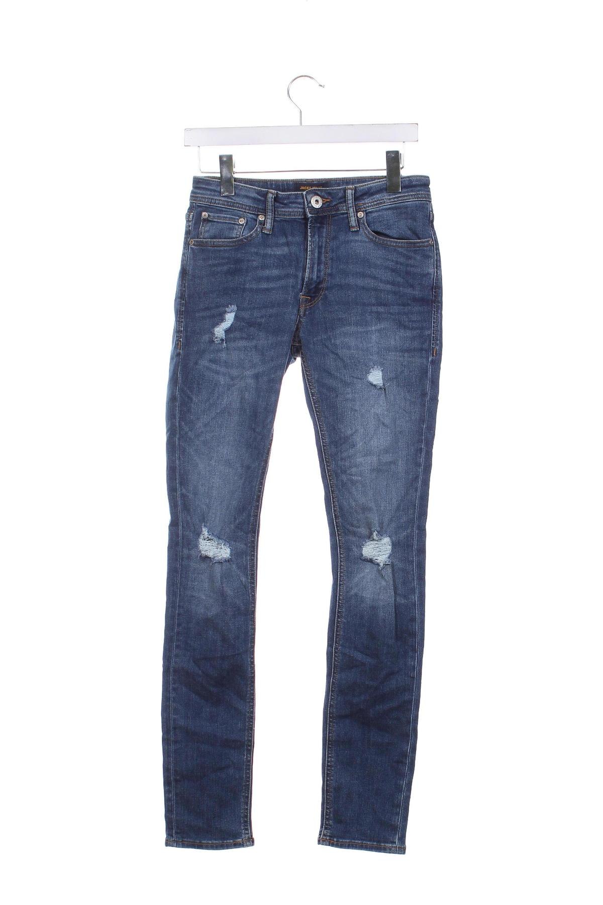 Męskie jeansy Jack & Jones, Rozmiar S, Kolor Niebieski, Cena 29,99 zł