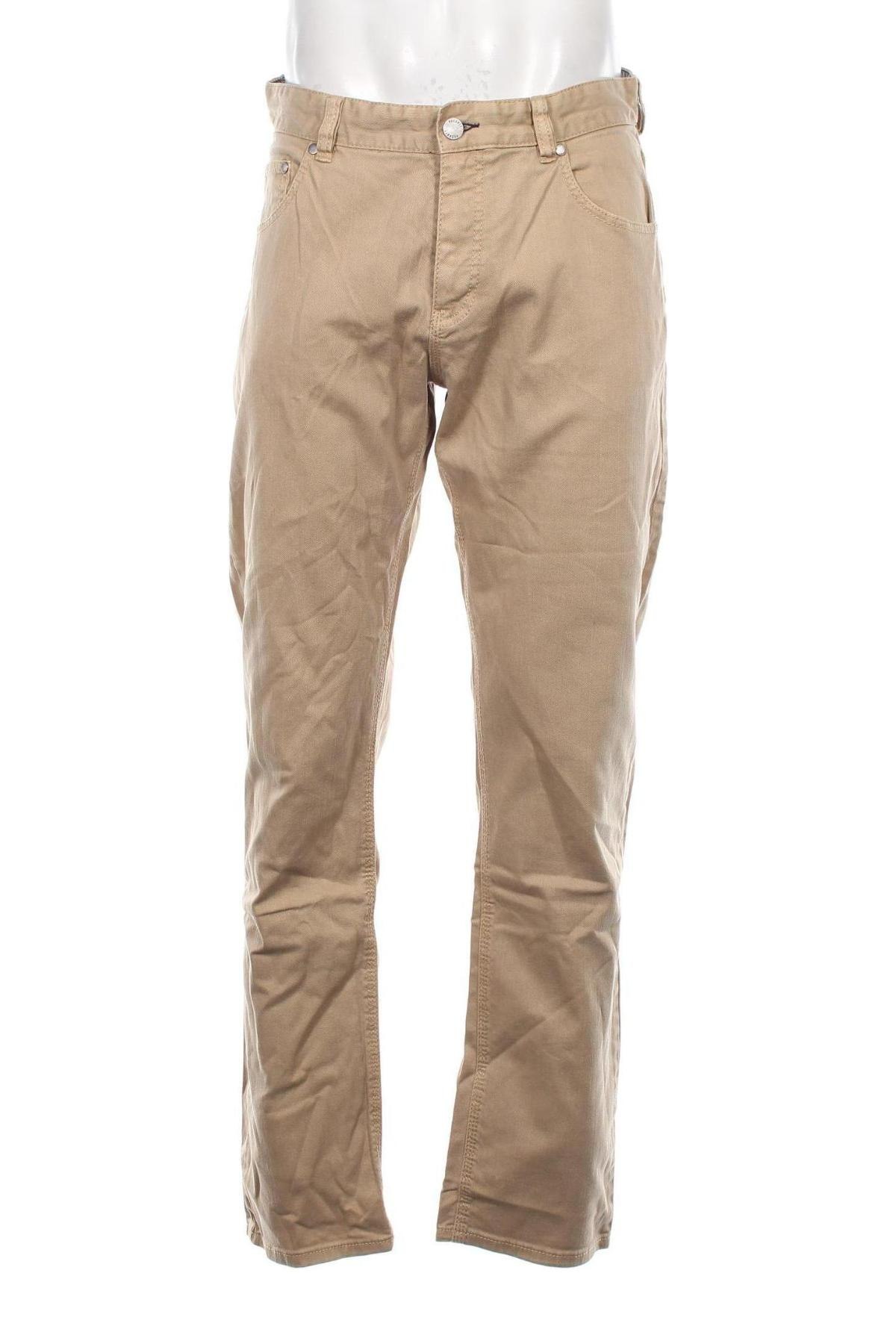 Herren Jeans Peckott, Größe M, Farbe Beige, Preis € 8,49