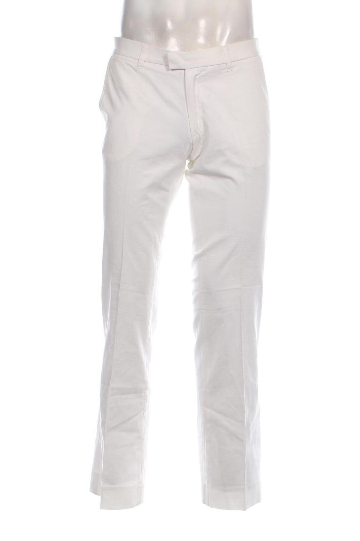 Pantaloni de bărbați H&M, Mărime M, Culoare Alb, Preț 44,99 Lei