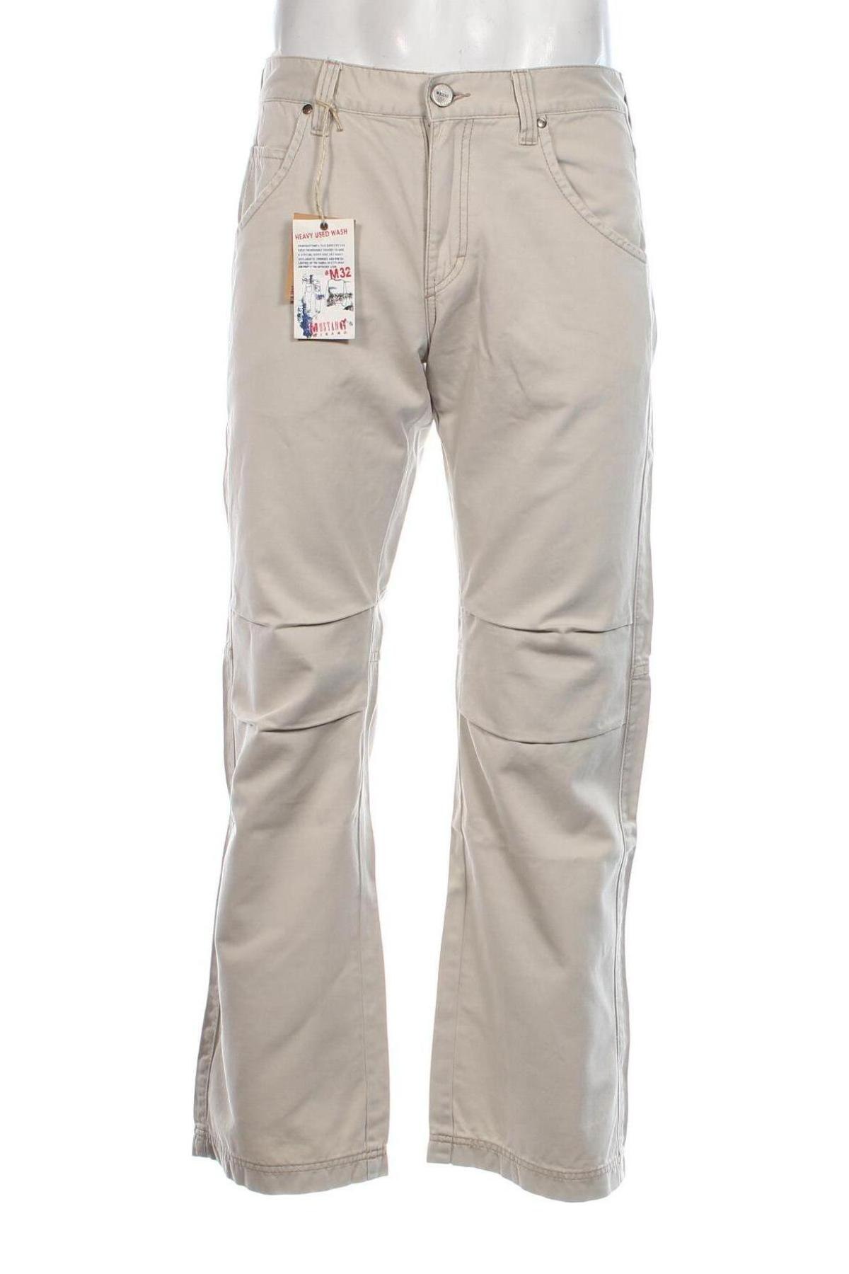 Herrenhose Mustang, Größe M, Farbe Beige, Preis 33,99 €