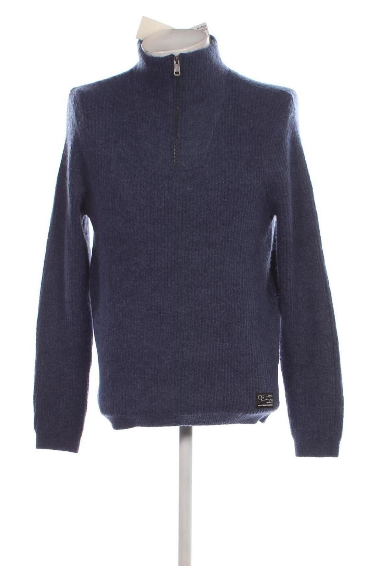 Herrenpullover Q/S by S.Oliver, Größe M, Farbe Blau, Preis 35,99 €