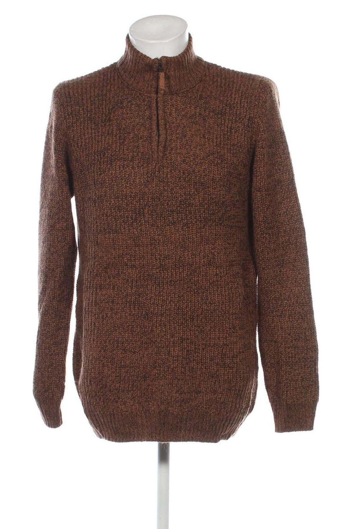 Herrenpullover Rivers, Größe M, Farbe Braun, Preis € 11,49