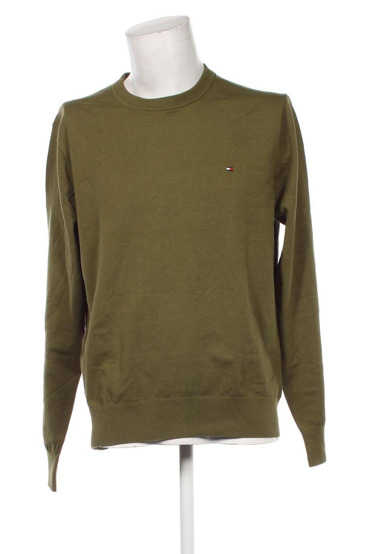 Pulover de bărbați Tommy Hilfiger, Mărime XXL, Culoare Verde, Preț 710,99 Lei