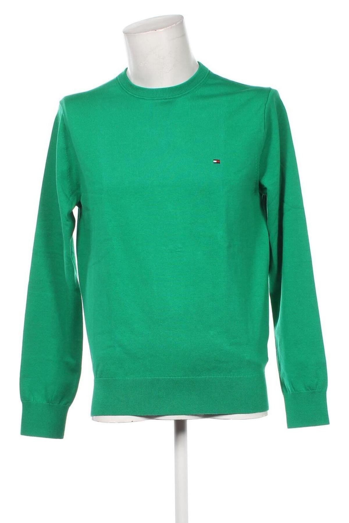 Pulover de bărbați Tommy Hilfiger, Mărime L, Culoare Verde, Preț 462,99 Lei