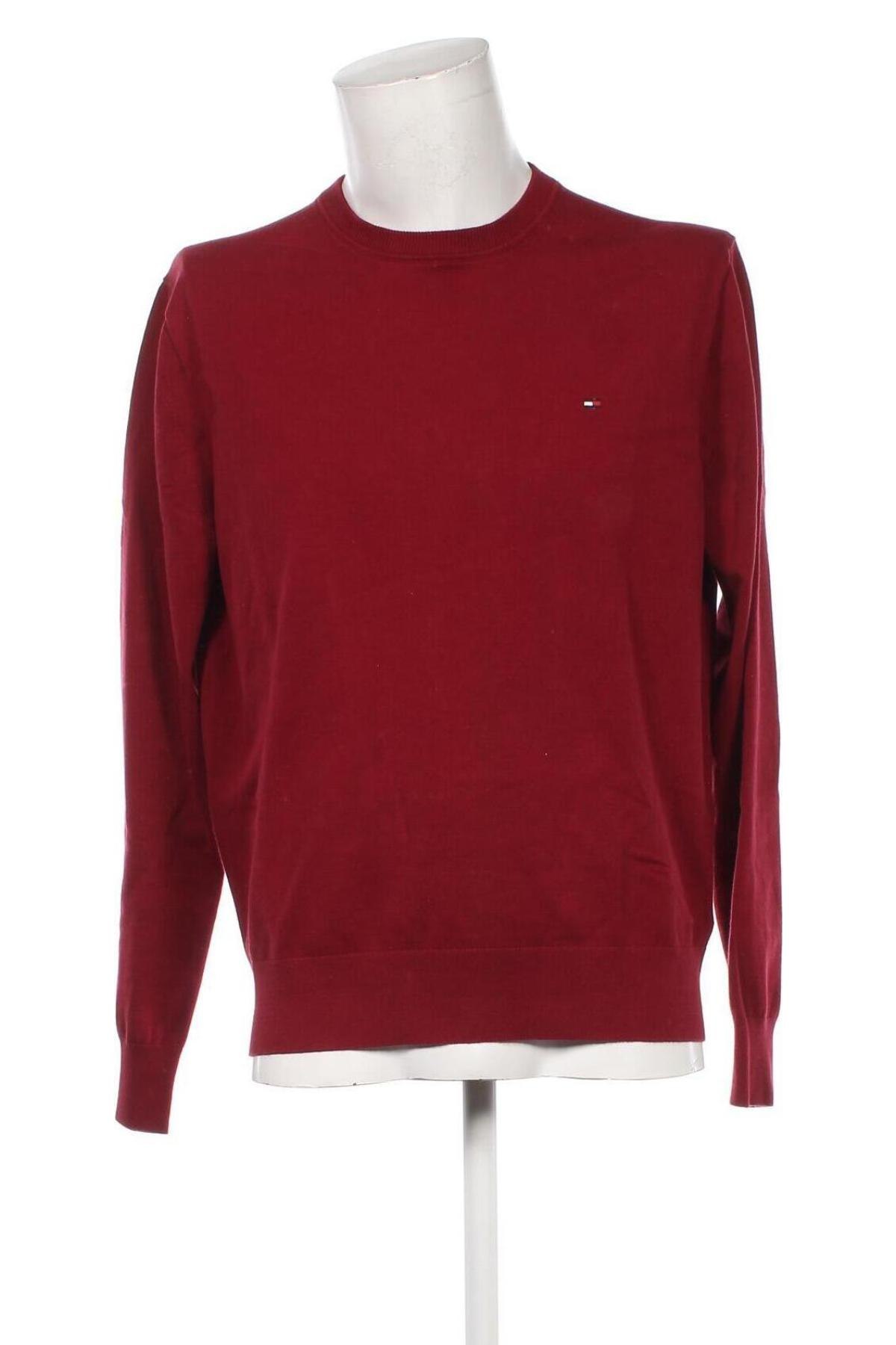 Herrenpullover Tommy Hilfiger, Größe XL, Farbe Rot, Preis 83,49 €