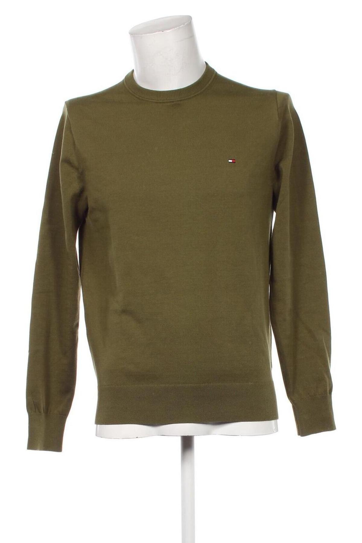 Pánsky sveter  Tommy Hilfiger, Veľkosť M, Farba Zelená, Cena  122,95 €