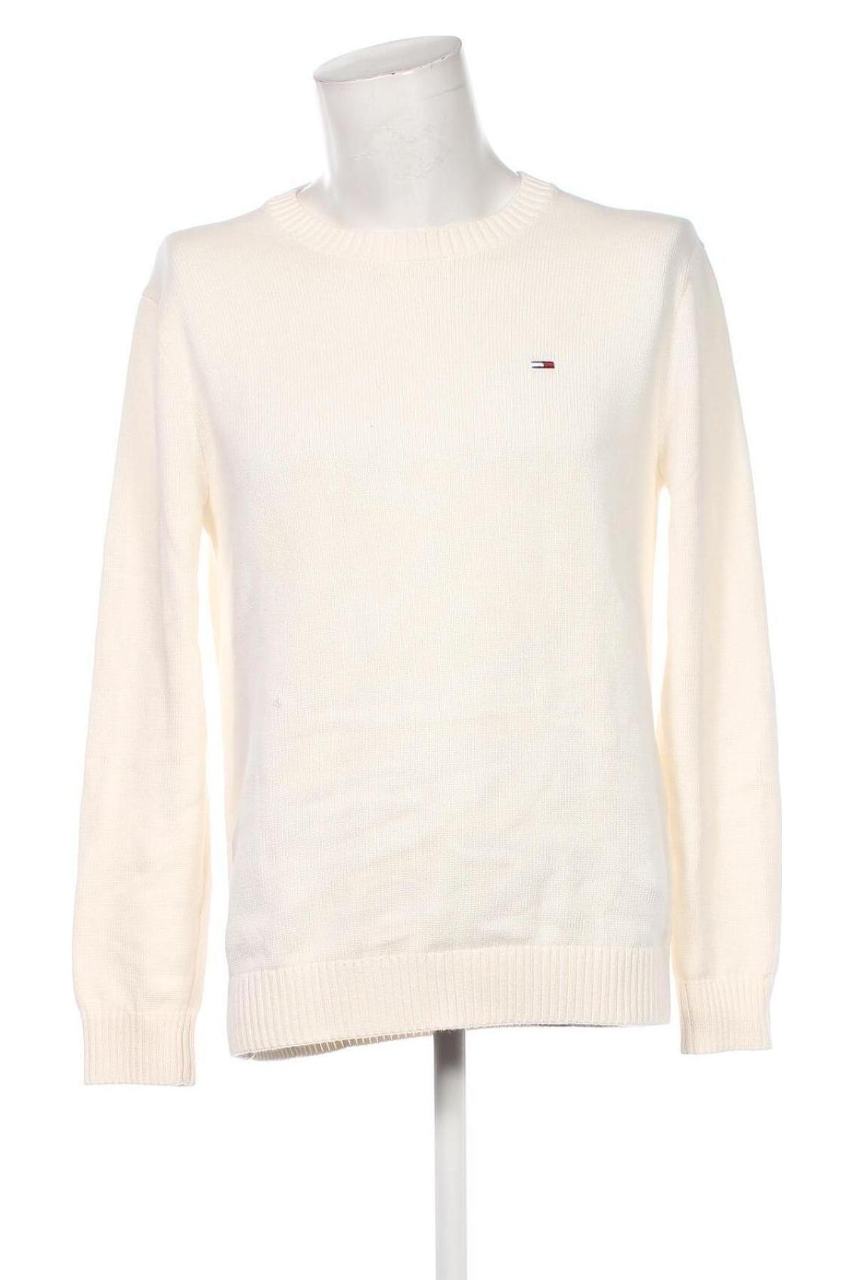 Herrenpullover Tommy Jeans, Größe M, Farbe Ecru, Preis € 126,99