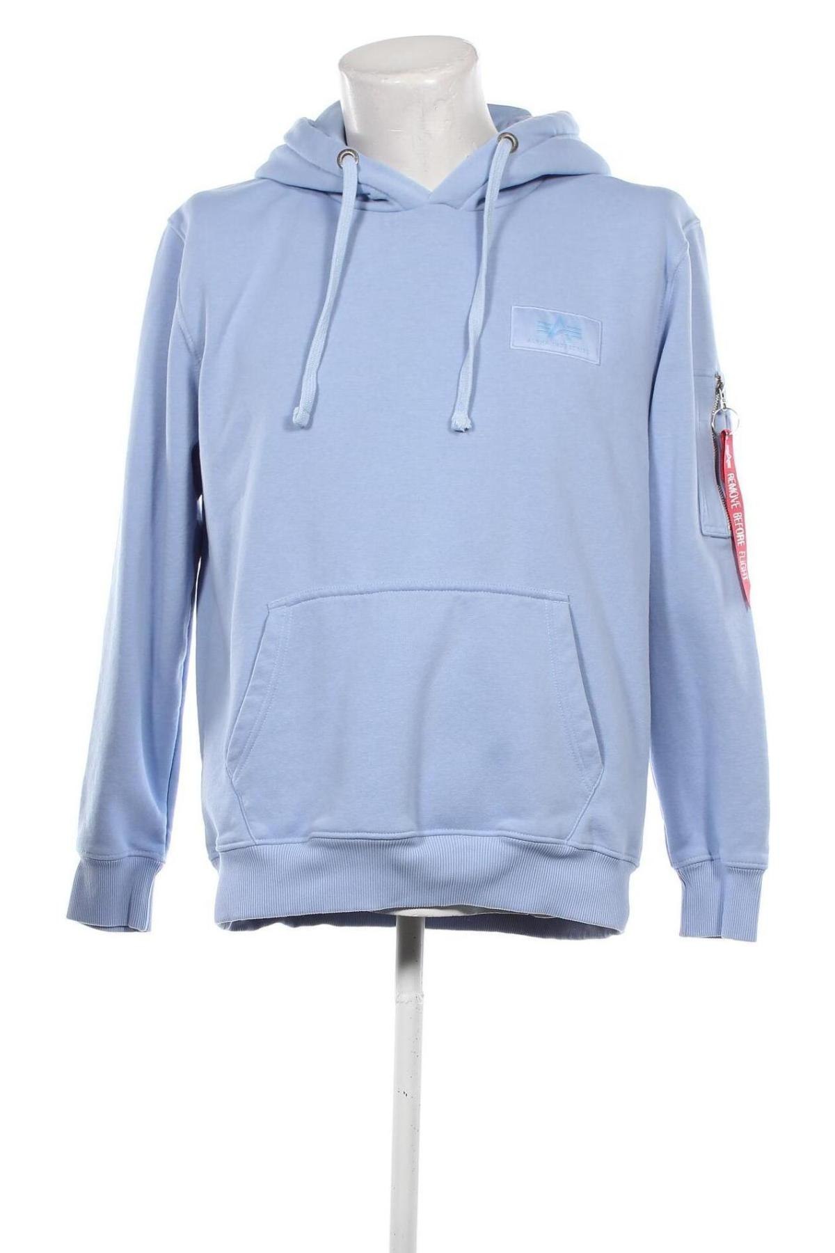 Herren Sweatshirt Alpha Industries, Größe L, Farbe Blau, Preis 54,79 €