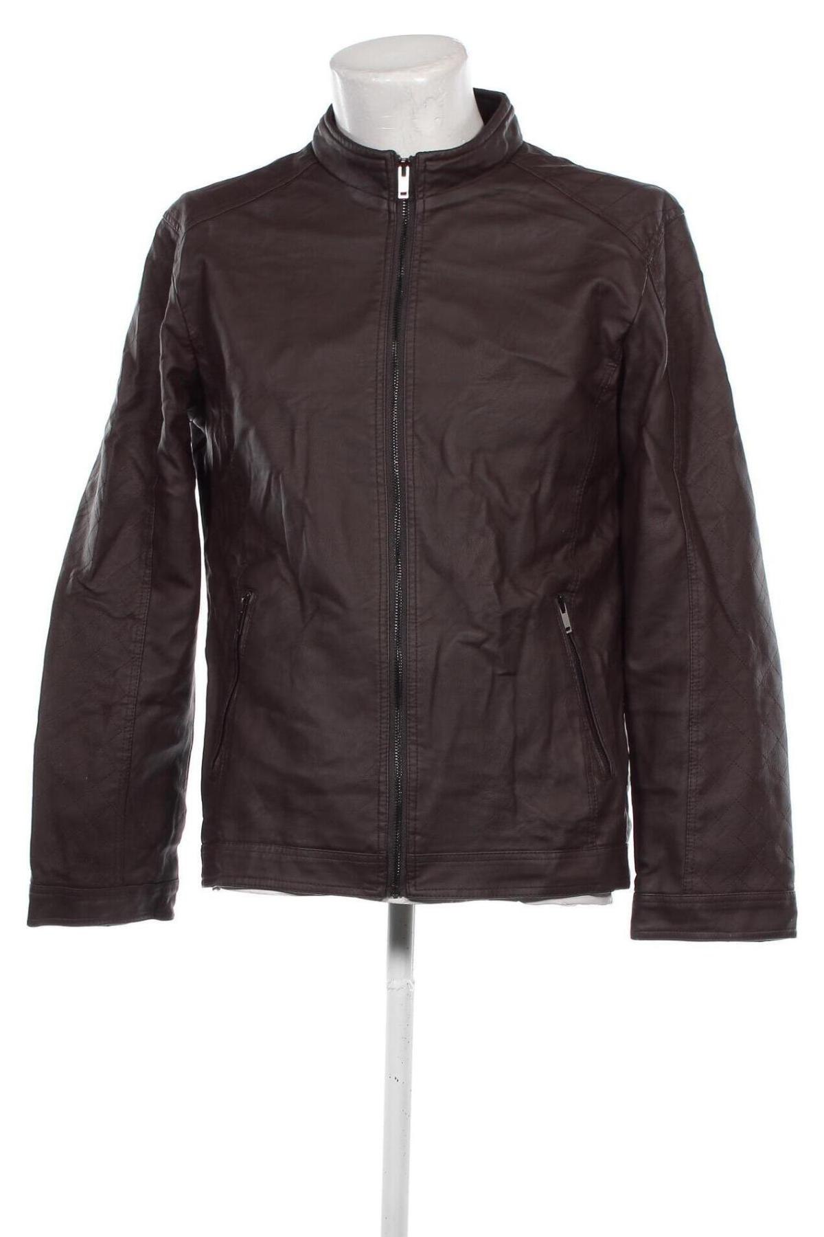 Herren Lederjacke, Größe M, Farbe Braun, Preis € 34,29