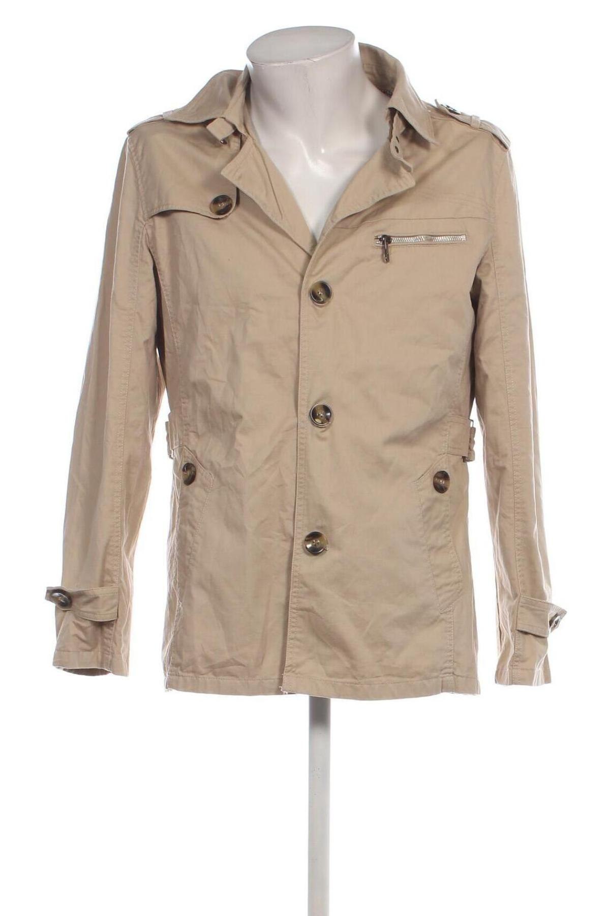 Herrenmantel, Größe L, Farbe Beige, Preis 23,99 €