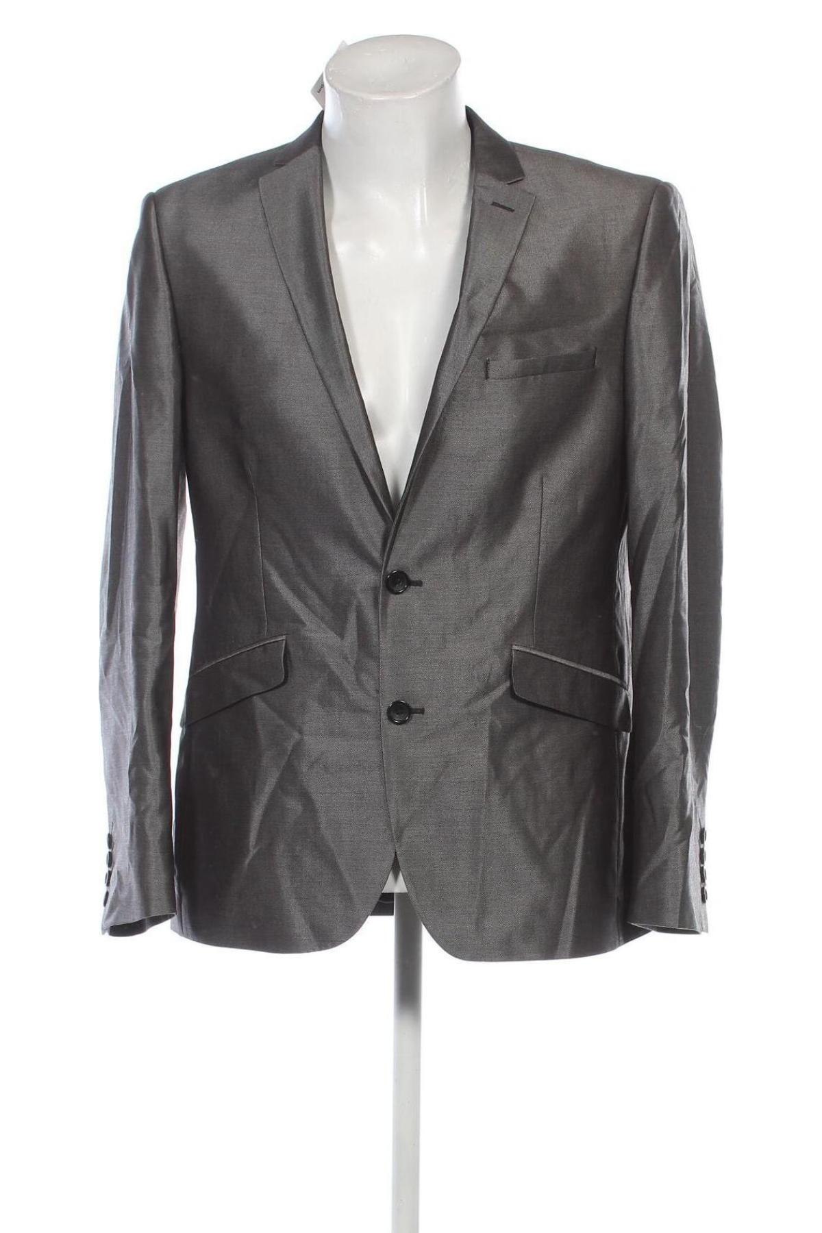 Herren Sakko Burton, Größe L, Farbe Grau, Preis € 47,99