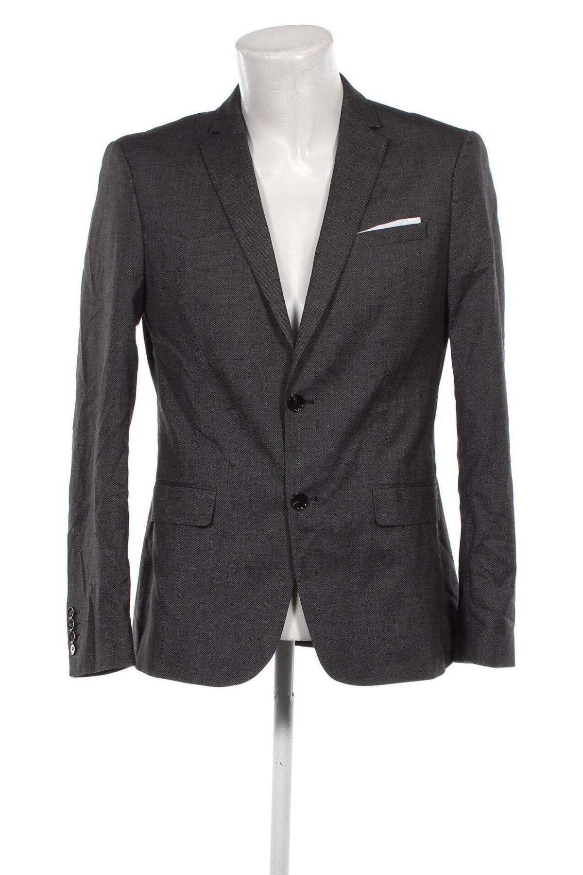 Herren Sakko Zara, Größe L, Farbe Grau, Preis € 13,99