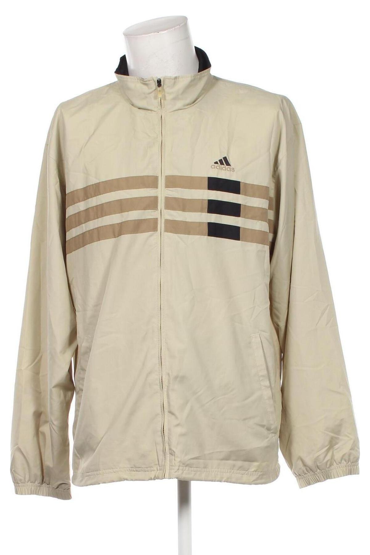 Herrenjacke Adidas, Größe XXL, Farbe Beige, Preis € 30,29