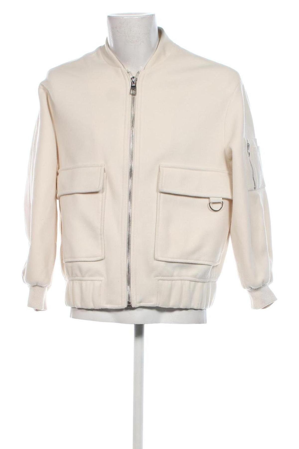 Herrenjacke Bershka, Größe M, Farbe Beige, Preis € 14,99