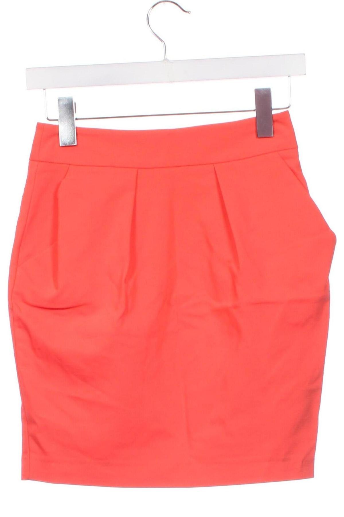 Rock Zara, Größe XS, Farbe Orange, Preis 13,99 €