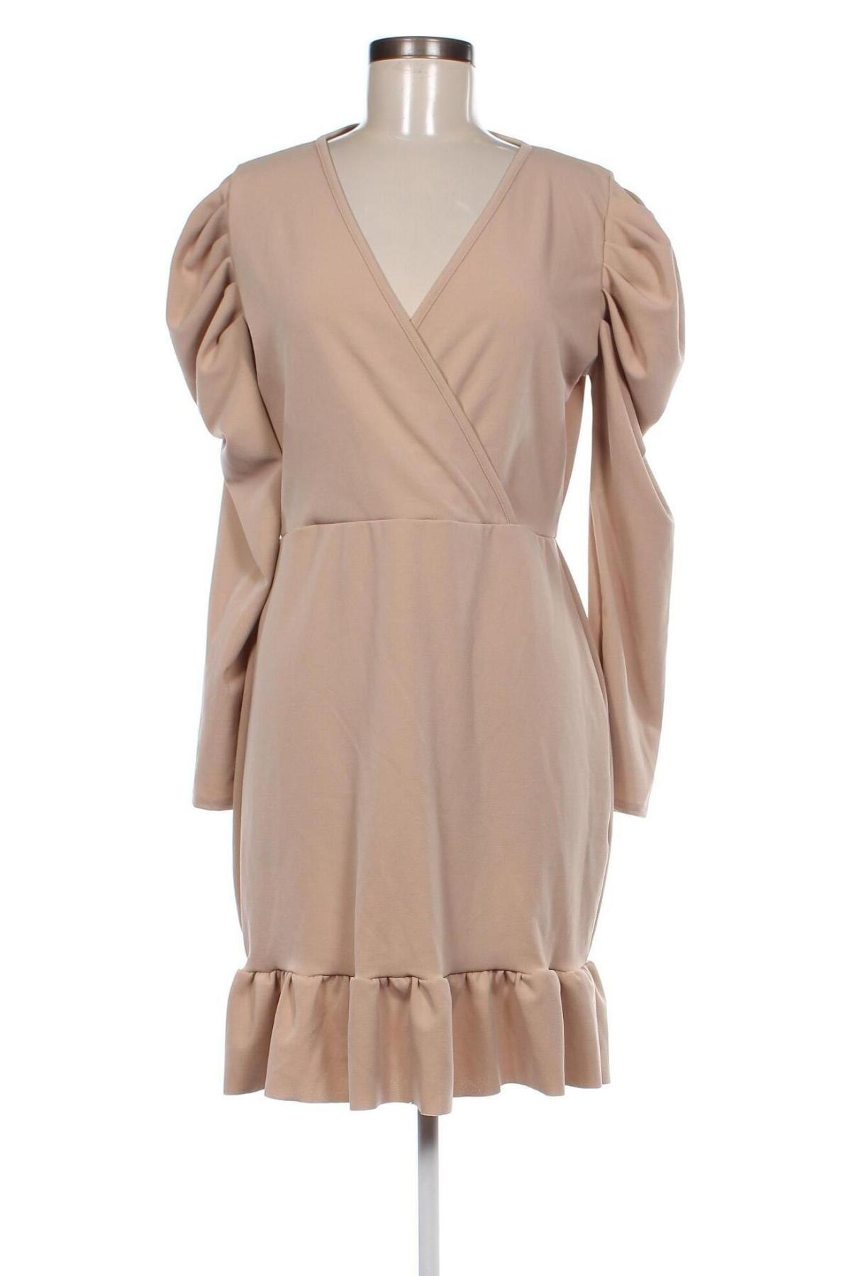 Kleid Boohoo, Größe L, Farbe Beige, Preis € 47,56