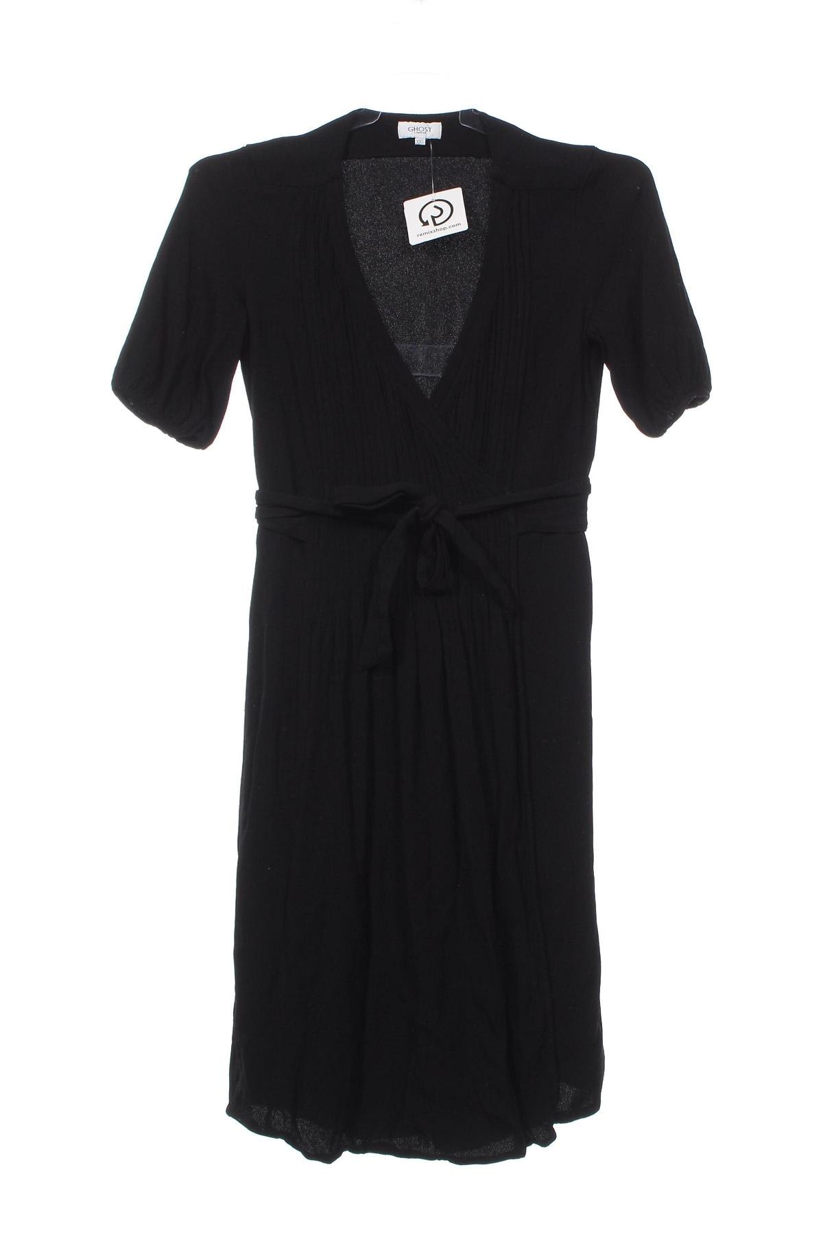 Kleid Ghost London, Größe XXS, Farbe Schwarz, Preis € 19,99