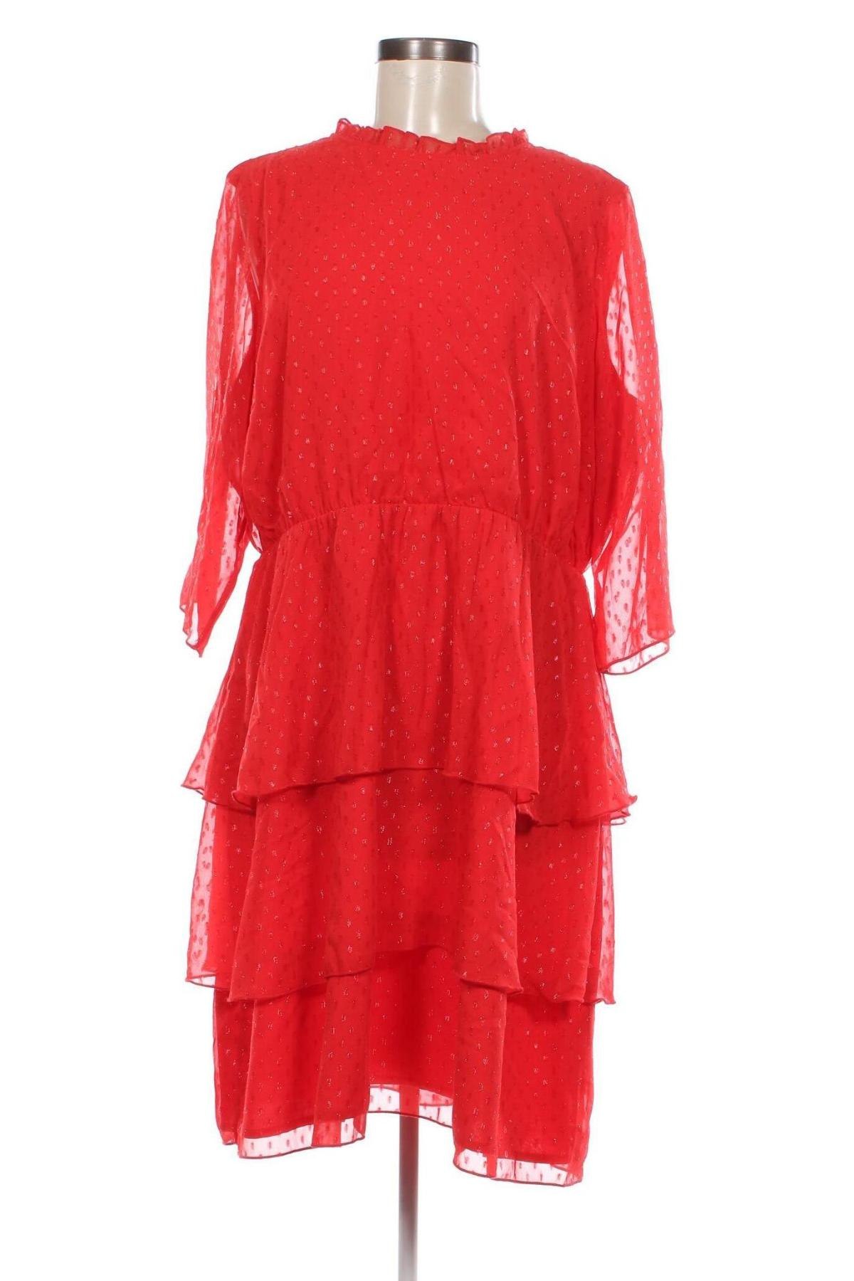 Kleid Junarose, Größe XL, Farbe Rot, Preis 15,49 €