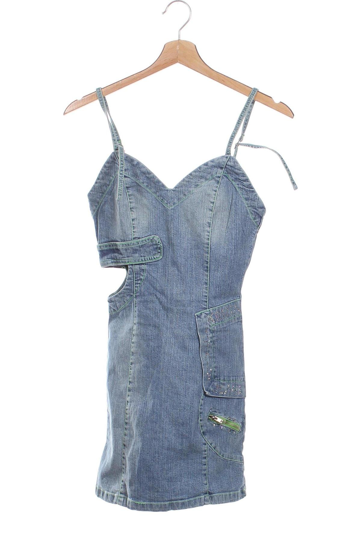 Kleid Krizia jeans, Größe XS, Farbe Blau, Preis 33,49 €