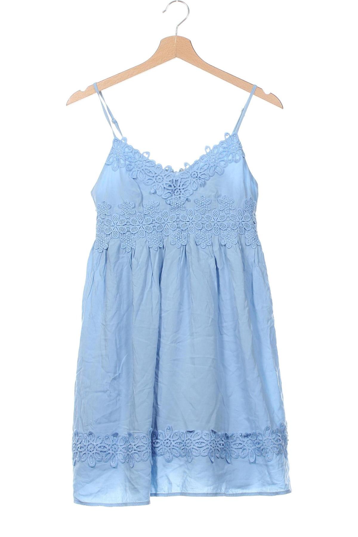 Kleid Topshop, Größe XS, Farbe Blau, Preis 15,99 €