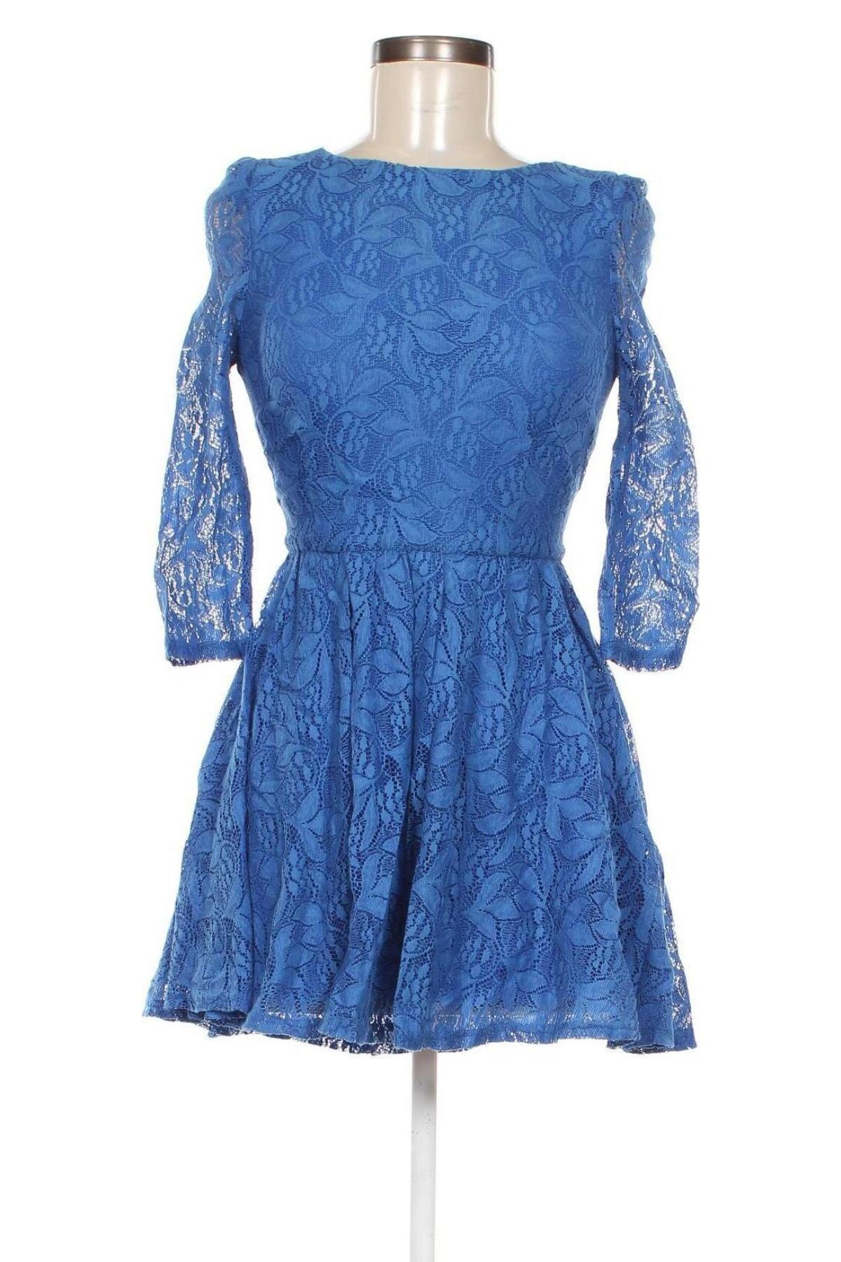 Kleid Topshop, Größe XS, Farbe Blau, Preis 33,99 €