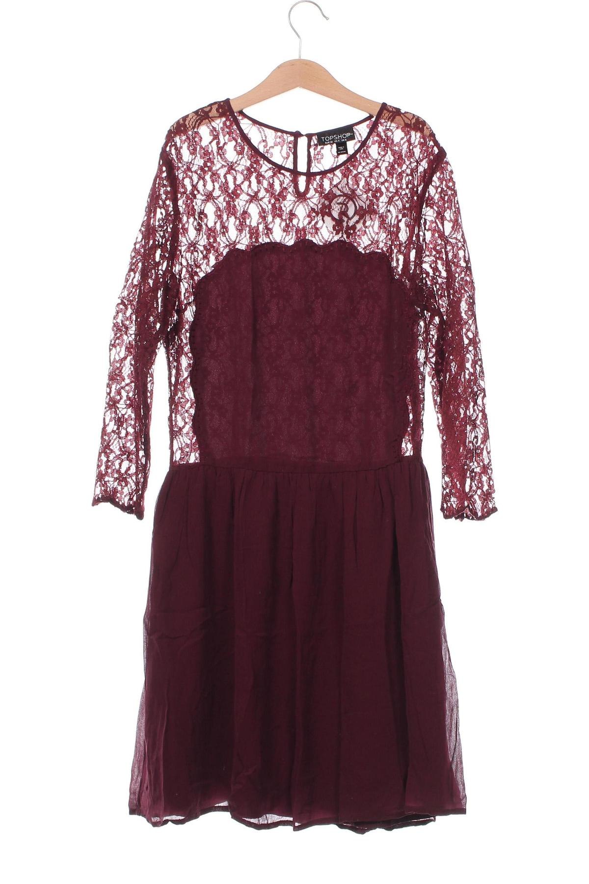 Kleid Topshop, Größe S, Farbe Rot, Preis 13,99 €