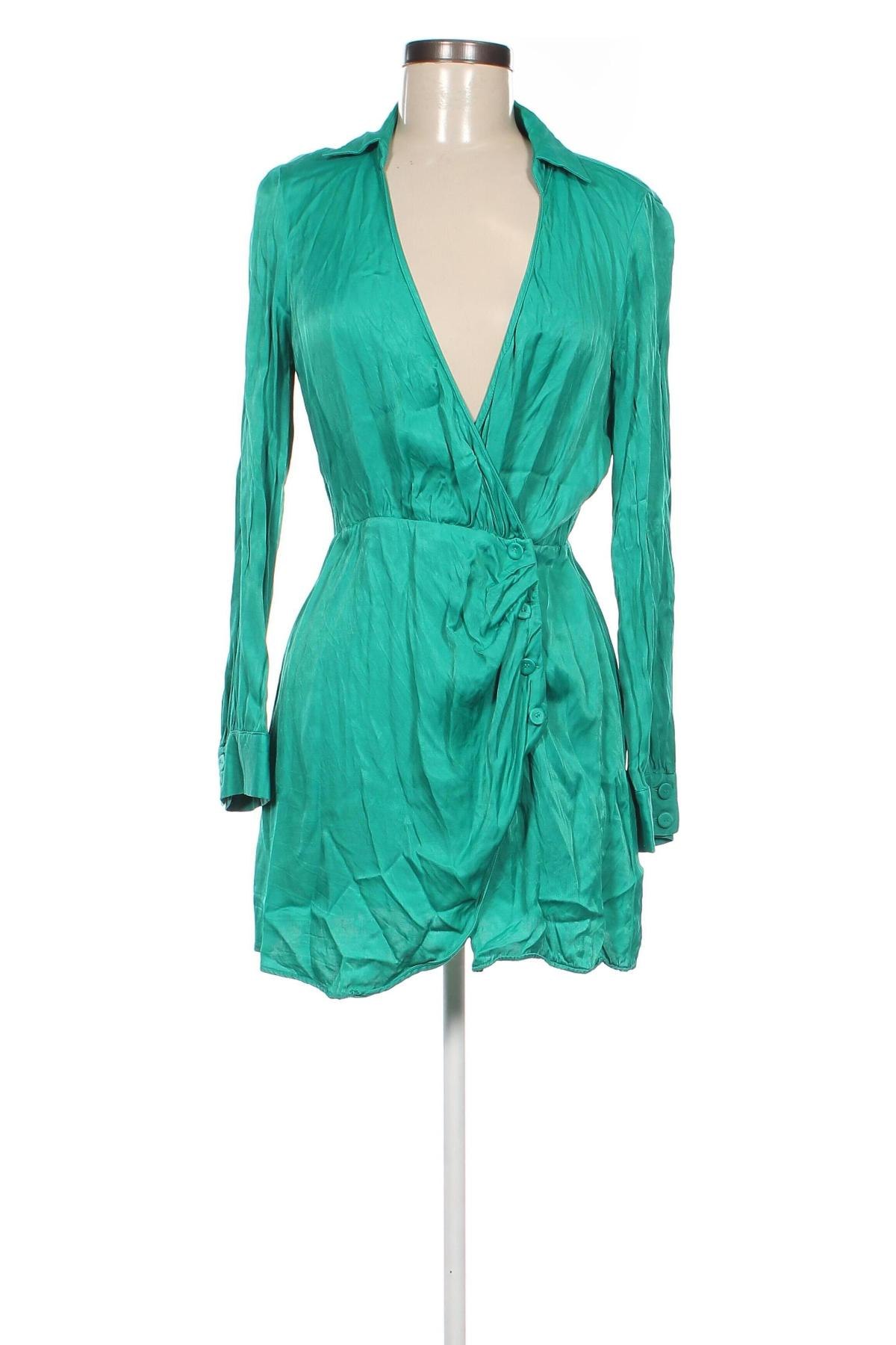 Rochie Zara, Mărime M, Culoare Verde, Preț 111,55 Lei