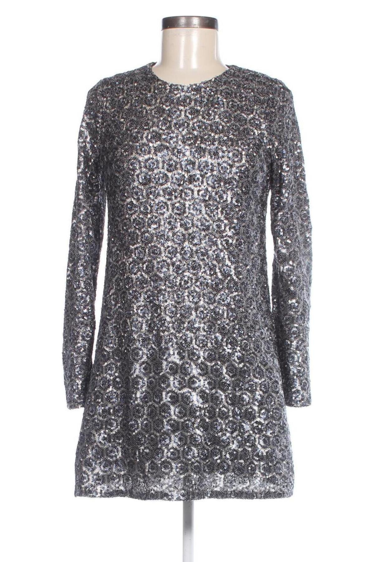 Kleid Zara, Größe S, Farbe Silber, Preis 7,99 €