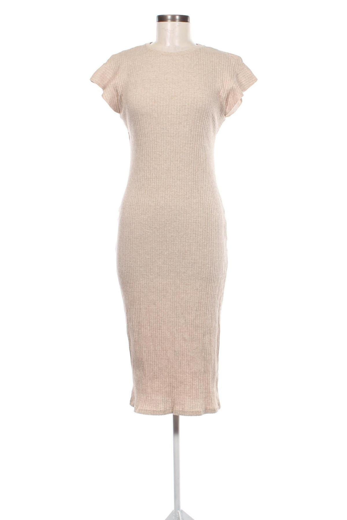 Kleid Zara, Größe L, Farbe Beige, Preis 15,99 €