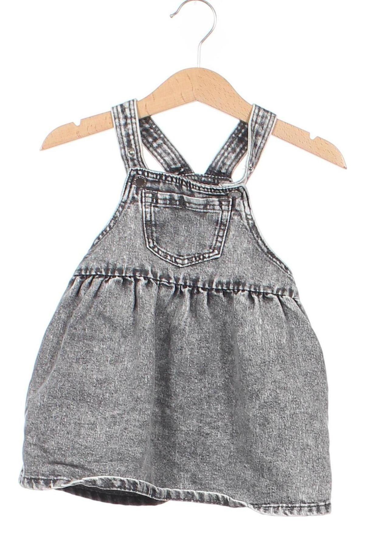 Latzkleid H&M, Größe 6-9m/ 68-74 cm, Farbe Grau, Preis 7,49 €