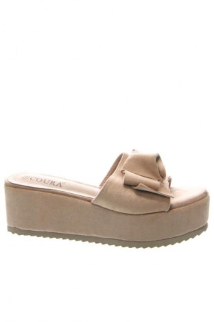 Pantolette Coura, Größe 38, Farbe Beige, Preis 12,99 €