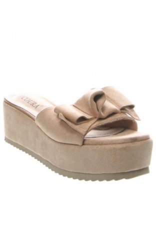 Pantolette Coura, Größe 38, Farbe Beige, Preis 12,99 €