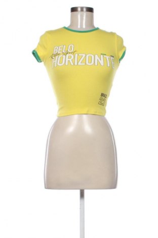 Bluzka damska Bershka, Rozmiar XS, Kolor Żółty, Cena 43,68 zł