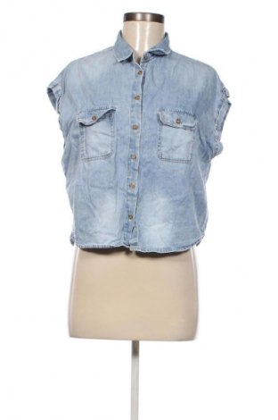 Damenbluse Bershka, Größe L, Farbe Blau, Preis 12,83 €