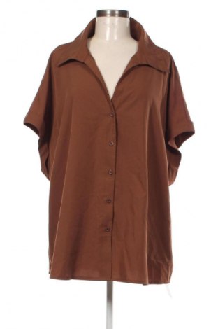 Дамска риза SHEIN, Размер 4XL, Цвят Кафяв, Цена 20,99 лв.