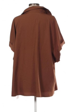 Дамска риза SHEIN, Размер 4XL, Цвят Кафяв, Цена 20,99 лв.