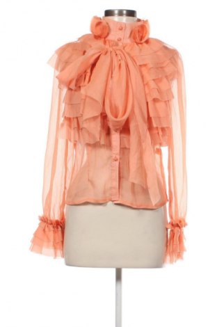 Damenbluse Shk, Größe S, Farbe Orange, Preis € 12,83