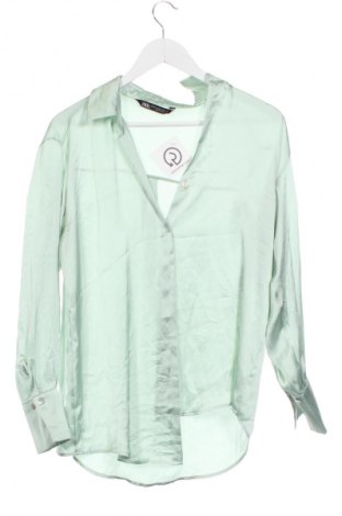 Damenbluse Zara, Größe XS, Farbe Grün, Preis 18,99 €
