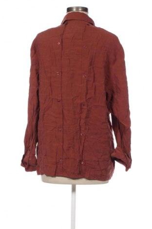 Дамска риза Zara, Размер L, Цвят Кафяв, Цена 27,99 лв.