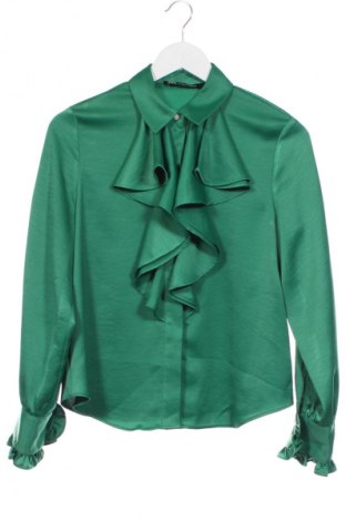 Cămașă de femei Zara, Mărime XS, Culoare Verde, Preț 105,26 Lei