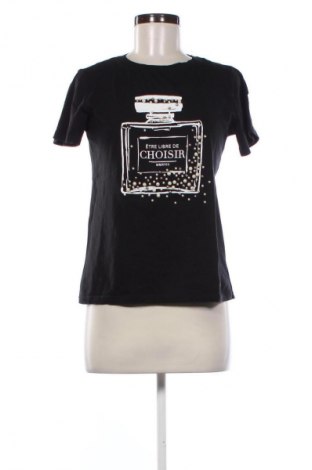 Γυναικείο t-shirt Amisu, Μέγεθος XS, Χρώμα Μαύρο, Τιμή 8,69 €