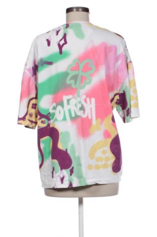 Damen T-Shirt Bershka, Größe S, Farbe Mehrfarbig, Preis 8,75 €